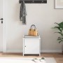 Banco de recibidor SANDNES madera maciza pino blanco 45x40x50cm