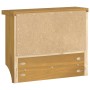 Perchero de pared SANDNES 45x12x35 cm madera maciza de pino