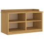 Banco de recibidor SANDNES madera maciza de pino 87x40x50 cm