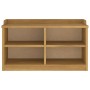 Banco de recibidor SANDNES madera maciza de pino 87x40x50 cm
