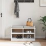 Banco de recibidor SANDNES madera maciza pino blanco 87x40x50cm