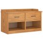 Banco de recibidor SANDNES madera maciza de pino 87x40x50 cm