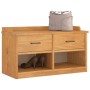 Banco de recibidor SANDNES madera maciza de pino 87x40x50 cm