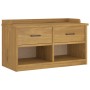 Banco de recibidor SANDNES madera maciza de pino 87x40x50 cm