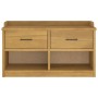 Banco de recibidor SANDNES madera maciza de pino 87x40x50 cm