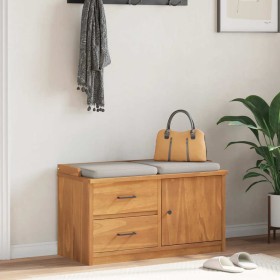 Banco de recibidor SANDNES madera maciza de pino 87x40x50 cm