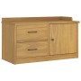 Banco de recibidor SANDNES madera maciza de pino 87x40x50 cm