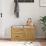 Banco de recibidor SANDNES madera maciza de pino 87x40x50 cm