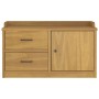 Banco de recibidor SANDNES madera maciza de pino 87x40x50 cm