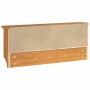 Perchero de pared SANDNES madera maciza de pino 87x12x35 cm