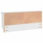 Perchero de pared SANDNES madera maciza pino blanco 87x12x35 cm