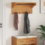 Perchero de pared SANDNES madera maciza de pino 87x30x42 cm