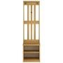 Perchero de entrada SANDNES 45x40x159,5cm madera maciza de pino