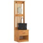 Perchero de entrada SANDNES 45x40x159,5cm madera maciza de pino