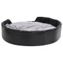 Hundebett aus schwarzem grauem Plüsch und Kunstleder 99x89x21 cm. von vidaXL, Betten für Hunde - Ref: Foro24-171256, Preis: 8...