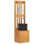 Perchero de entrada SANDNES 45x40x159,5cm madera maciza de pino