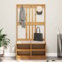 Perchero de entrada SANDNES madera maciza de pino 87x40x159,5cm