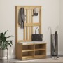 Perchero de entrada SANDNES madera maciza de pino 87x40x159,5cm