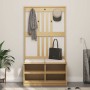 Perchero de entrada SANDNES madera maciza de pino 87x40x159,5cm