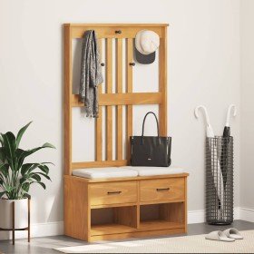 Perchero de entrada SANDNES madera maciza de pino 87x40x159,5cm