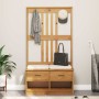 Perchero de entrada SANDNES madera maciza de pino 87x40x159,5cm