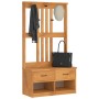 Perchero de entrada SANDNES madera maciza de pino 87x40x159,5cm