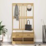 Perchero de entrada SANDNES madera maciza de pino 87x40x159,5cm