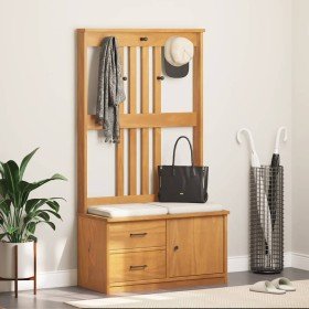 Perchero de entrada SANDNES madera maciza de pino 87x40x159,5cm