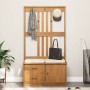Perchero de entrada SANDNES madera maciza de pino 87x40x159,5cm