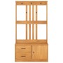 Perchero de entrada SANDNES madera maciza de pino 87x40x159,5cm