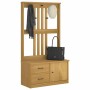 Perchero de entrada SANDNES madera maciza de pino 87x40x159,5cm