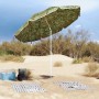 Parasol de playa Verde 263 x 263 x 272 cm Poliéster y metal