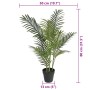 Palmera artificial PP verde 80 cm