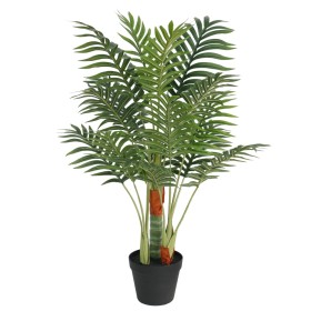 Palmera artificial con 3 troncos PP verde 85 cm