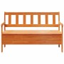Banco de exterior Marrón 119 x 76 x 44cm Madera maciza de pino