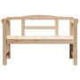 Banco de exterior Marrón 119 x 76 x 44cm Madera de pino sólido