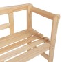 Banco de exterior Marrón 119 x 76 x 44cm Madera de pino sólido