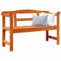Banco de exterior Marrón 119 x 76 x 44cm Madera maciza de pino