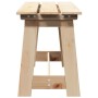 Banco de exterior Marrón 119 x 35 x 47 cm Madera de pino sólido