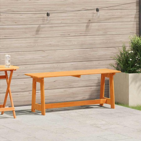 Banco de exterior Marrón 119 x 35 x 47 cm Madera maciza de pino