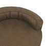 Braune, ergonomische Hundebettmatratze in Leinenoptik, 75 x 53 cm von vidaXL, Betten für Hunde - Ref: Foro24-171302, Preis: 7...
