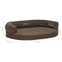 Braune, ergonomische Hundebettmatratze in Leinenoptik, 75 x 53 cm von vidaXL, Betten für Hunde - Ref: Foro24-171302, Preis: 7...