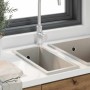 Fregadero de cocina Beige 21 x 44 x 14 cm granito