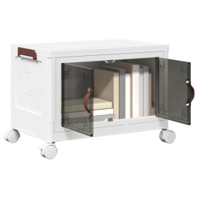 Caja de almacenaje apilable con ruedas 28 l 48,5x29,5x33 cm