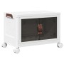Caja de almacenaje apilable con ruedas 28 l 48,5x29,5x33 cm