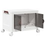 Caja de almacenaje apilable con ruedas 28 l 48,5x29,5x33 cm