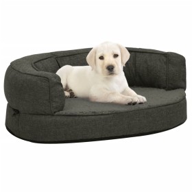 Colchón para cama de perro ergonómico gris oscuro 60x42cm