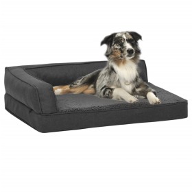 Colchón para cama de perro ergonómico gris oscuro 