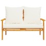 Set de muebles de jardín con cojines madera maciza acacia