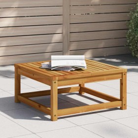 Mesa de jardín madera maciza de acacia 63x63x30 cm